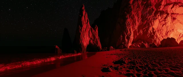 Blood Moon Beach 21x9