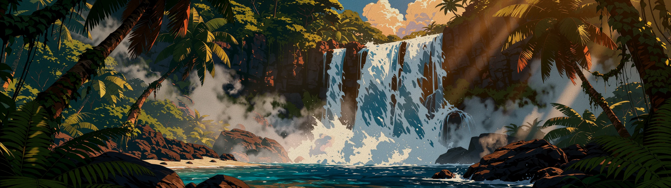 Cel Shaded Falls