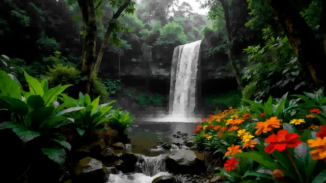 Jungle Waterfall
