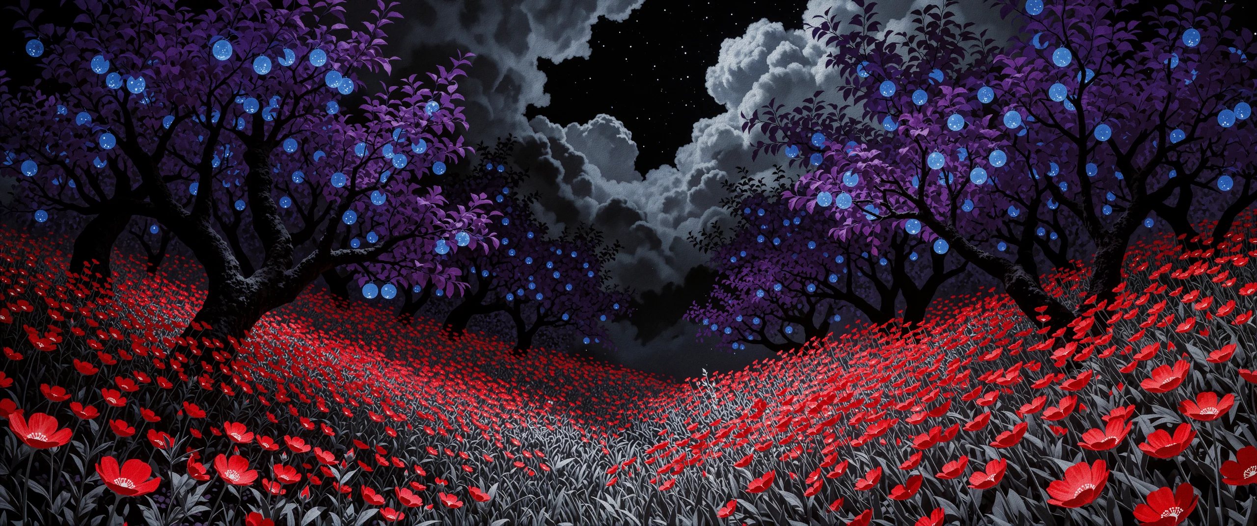 Midnight Orchard 21x9
