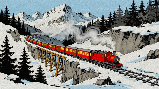 Winter Valley Train